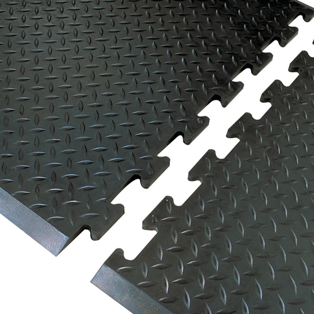 Produktabbildung Nr. 3: Système de dalles anti-fatigue, élément terminal, bord sur 3 côtés, lxP 710 x 790 mm