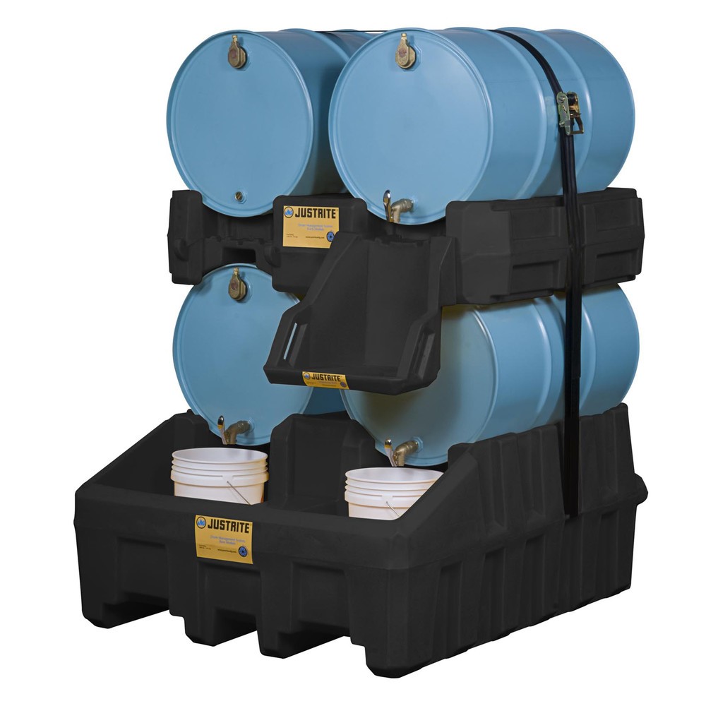 Produktabbildung Nr. 2: Système de gestion des fûts Justrite, module de base, capacité 250 l, noir
