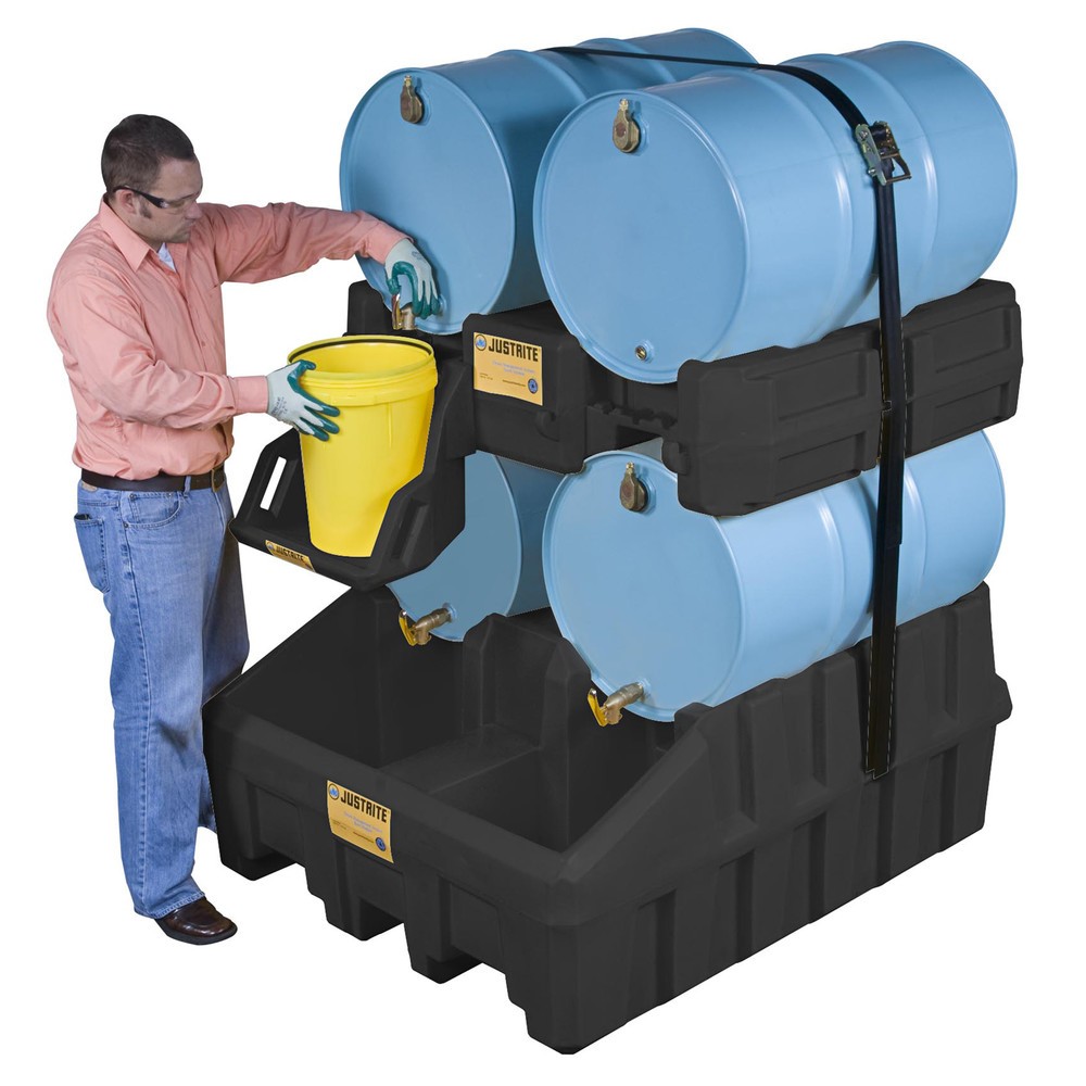 Produktabbildung Nr. 4: Système de gestion des fûts Justrite, module de base, capacité 250 l, noir