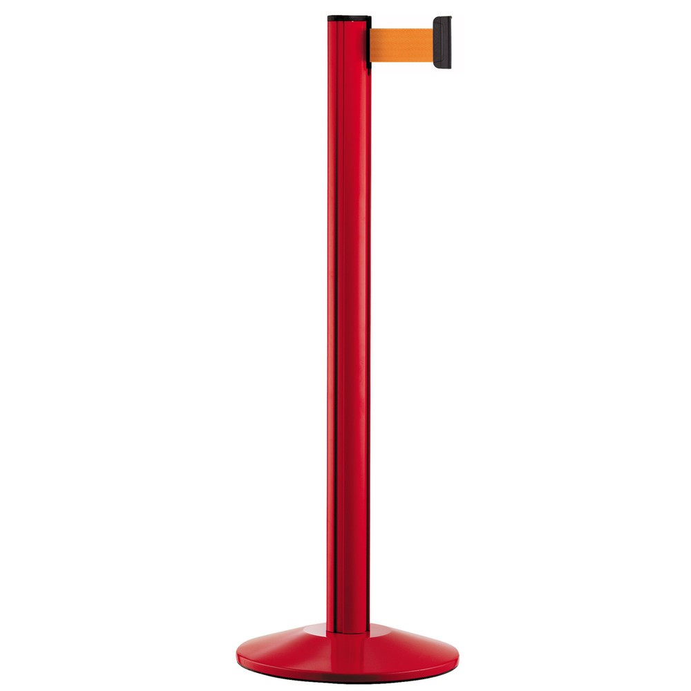 Illustration du produit: Système de guidage de personnes Classic, poteau rouge, orange néon