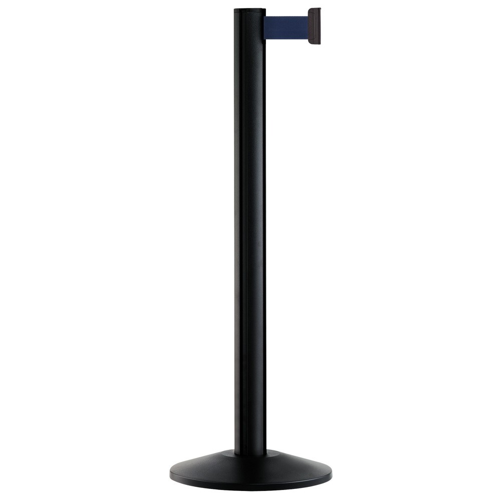 Illustration du produit: Système de guidage de personnes Extend, poteau noir, bleu foncé