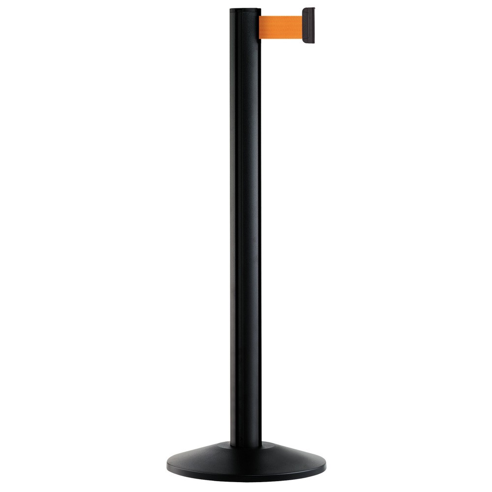 Illustration du produit: Système de guidage de personnes Extend, poteau noir, orange néon