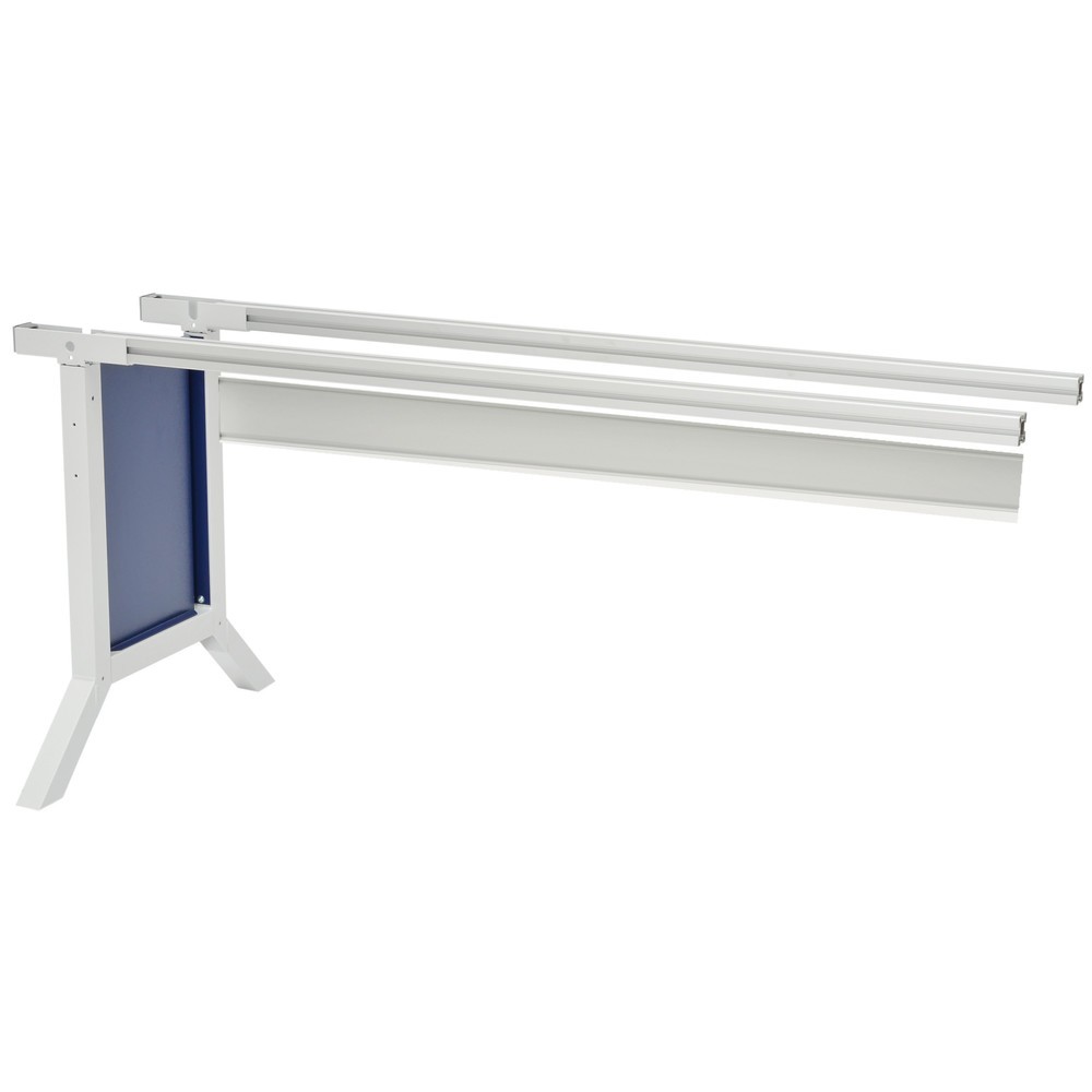 Illustration du produit: Système de poste de travail, table d’appoint, réglage de la hauteur par pinces Bedrunka+Hirth, bleu gentiane
