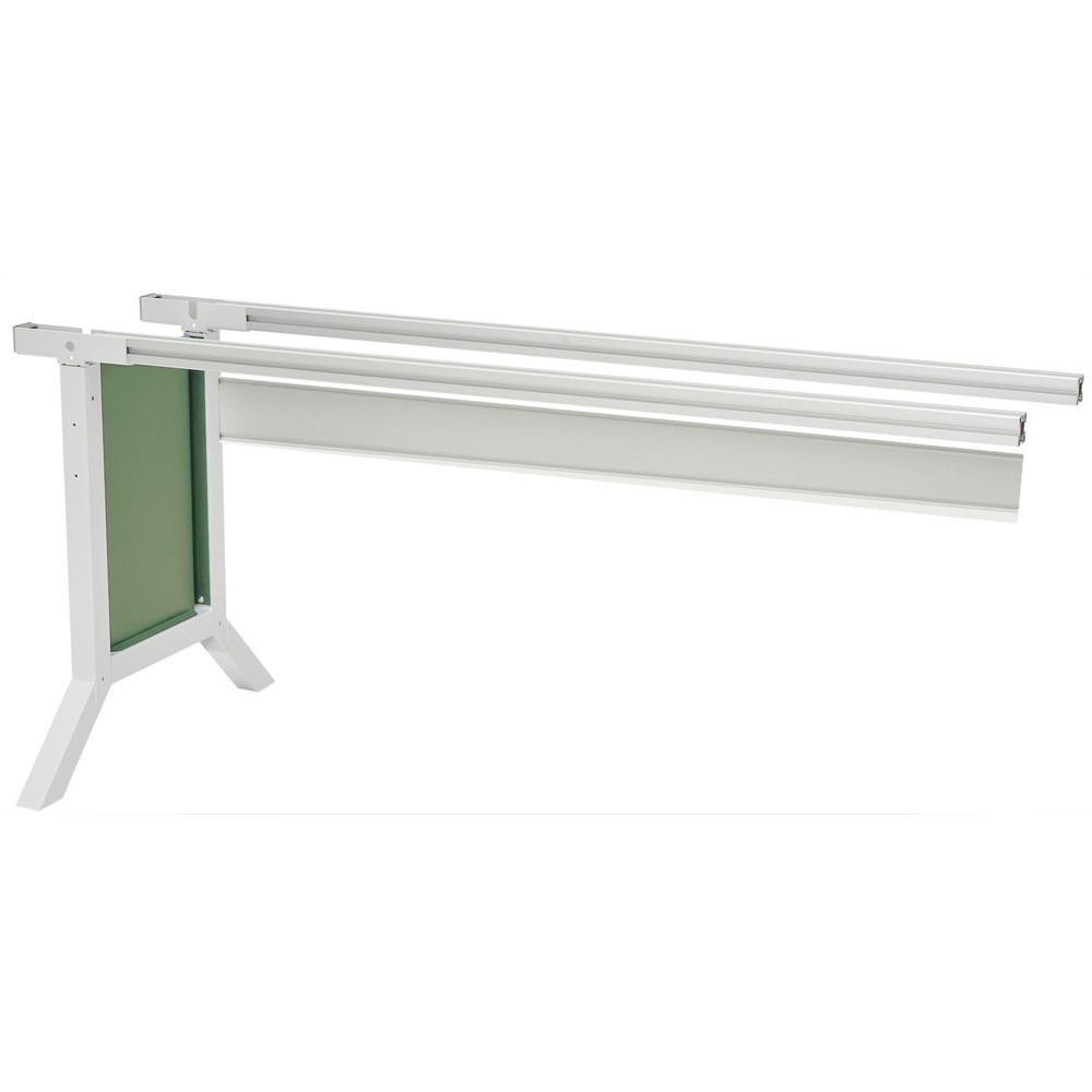 Illustration du produit: Système de poste de travail, table d’appoint, réglage de la hauteur par manivelle Bedrunka+Hirth, vert réséda
