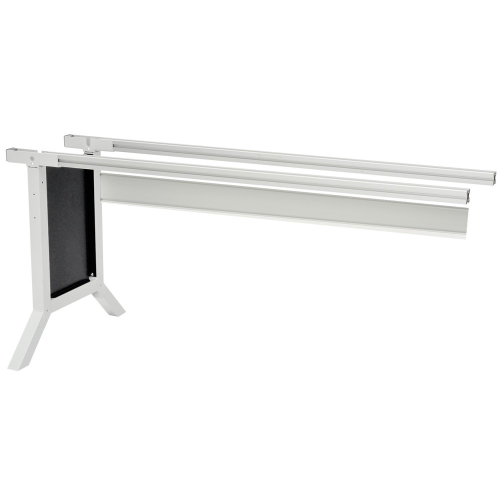 Illustration du produit: Système de poste de travail, table d’appoint, réglage de la hauteur par manivelle Bedrunka+Hirth, noir foncé