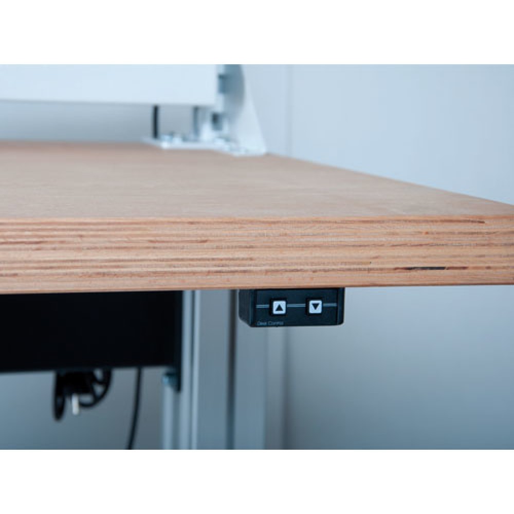 Produktabbildung Nr. 2: Système de poste de travail, table de base, réglage électrique de la hauteur Bedrunka+Hirth, rouge signalisation