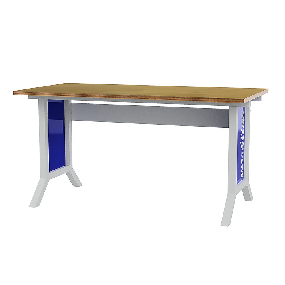 Illustration du produit: Système de poste de travail, table de base, réglage électrique de la hauteur Bedrunka+Hirth, bleu gentiane