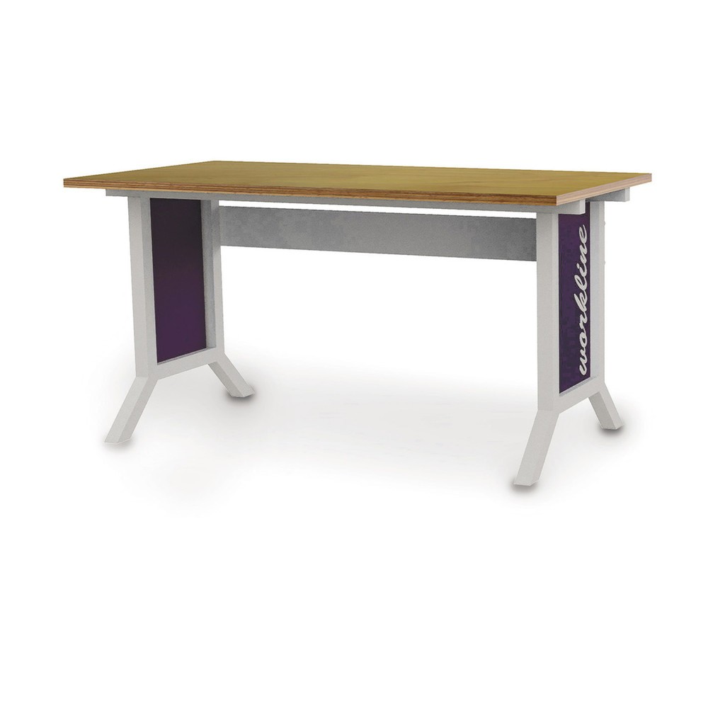 Produktabbildung Nr. 1: Système de poste de travail, table de base, réglage de la hauteur par manivelle Bedrunka+Hirth, noir foncé