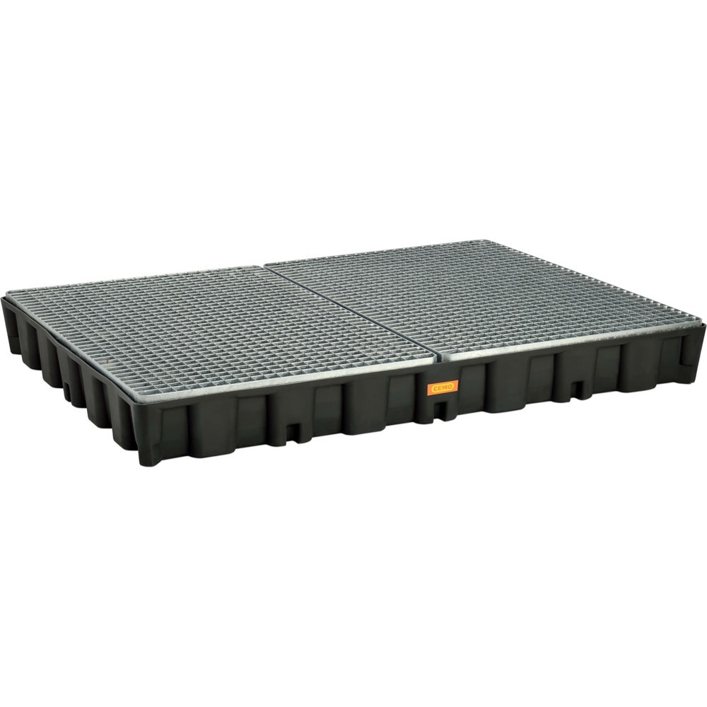 Illustration du produit: Système de protection de surface CEMO, en PE, grille en acier, 250 litres