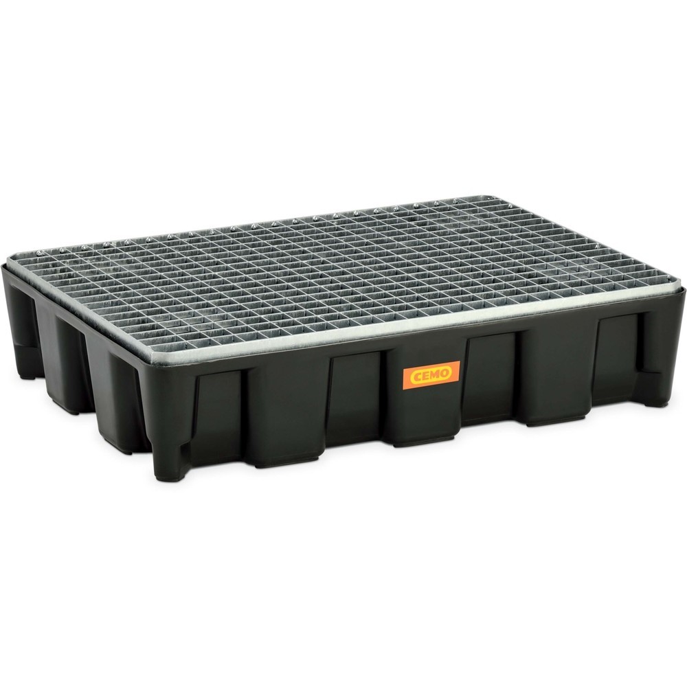 Illustration du produit: Système de protection de surface CEMO, en PE, grille en acier, 60l