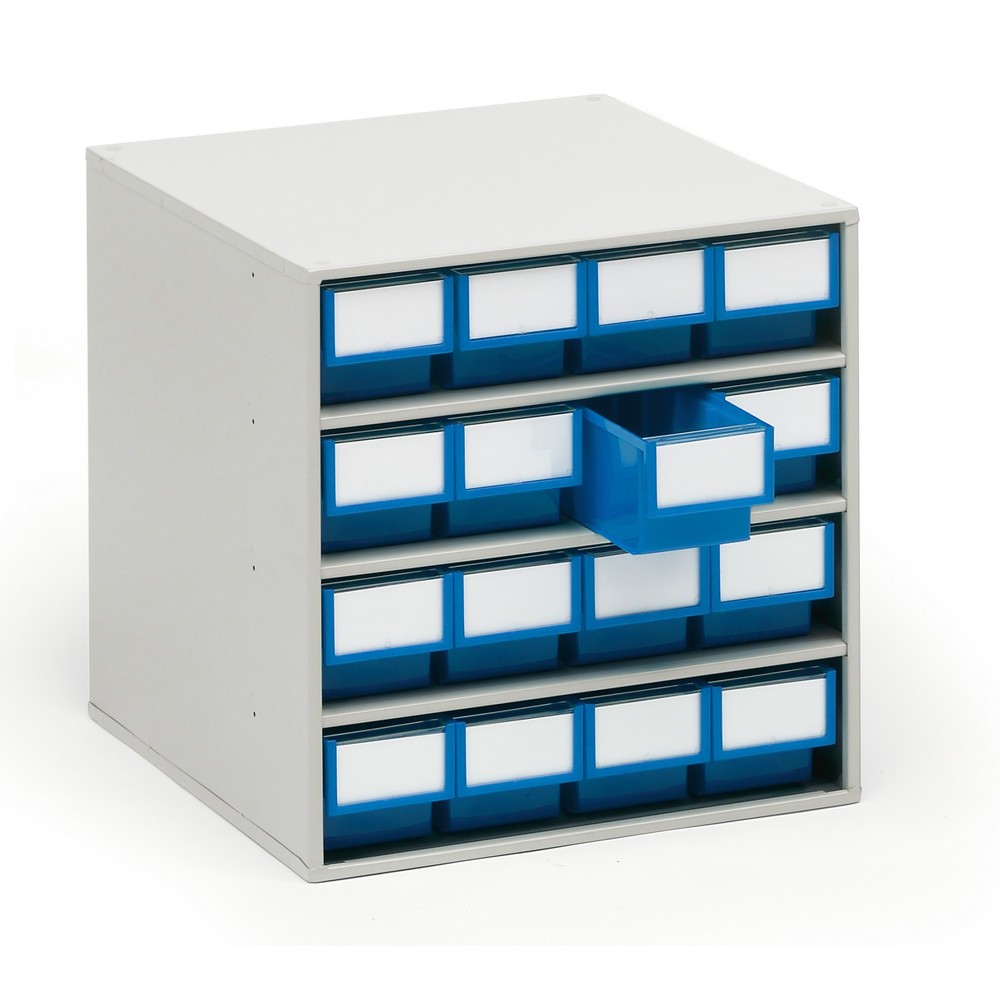 Produktabbildung Nr. 1: Système de rangement à tiroirs, 16 tiroirs, profondeur 400 mm, bleu