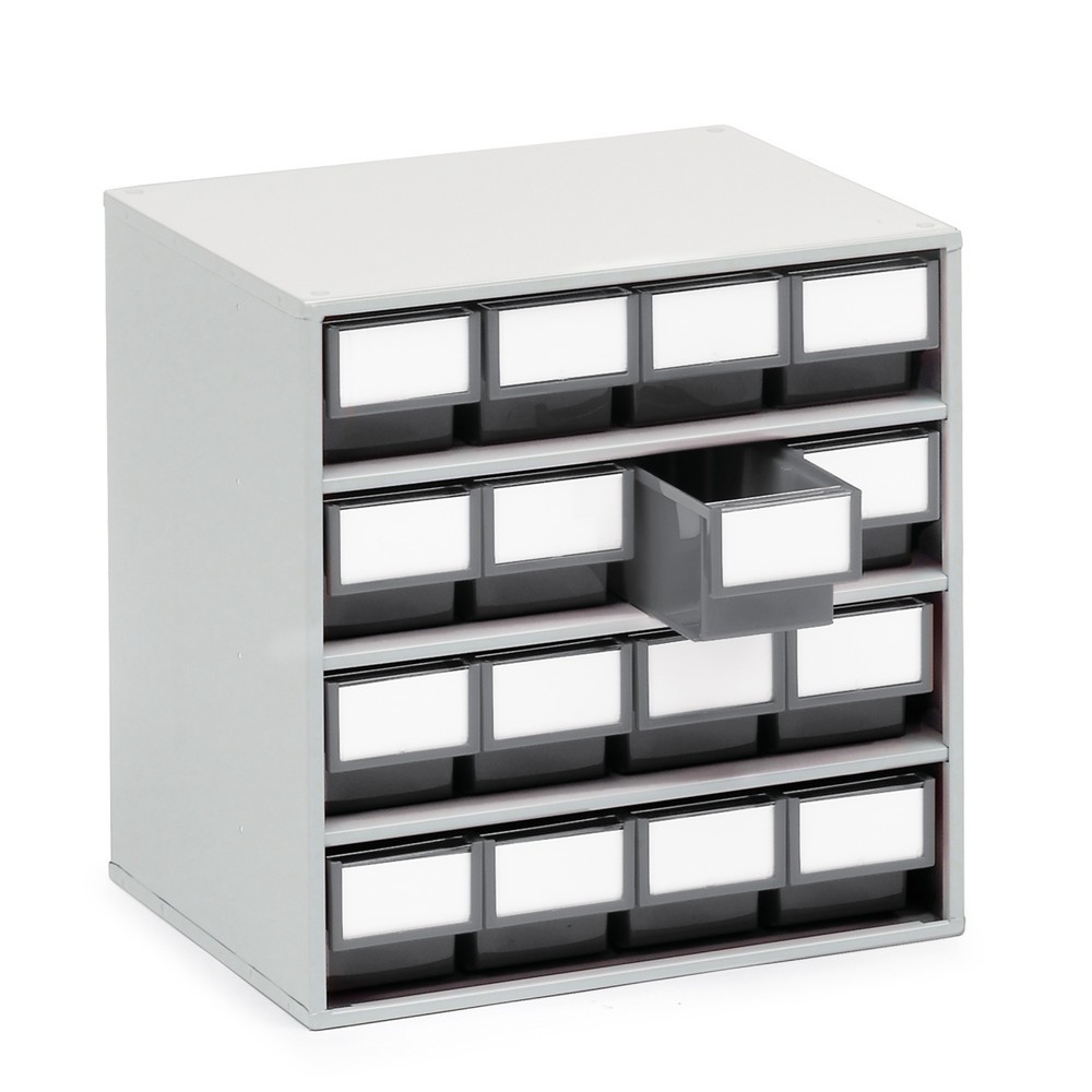 Produktabbildung Nr. 1: Système de rangement à tiroirs, 16 tiroirs, profondeur 300 mm, gris anthracite