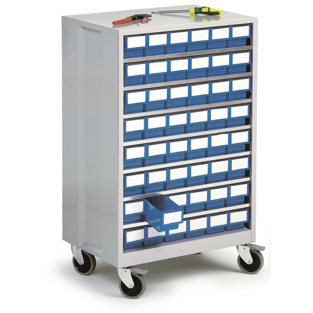 Produktabbildung Nr. 2: Système de rangement à tiroirs, 48 tiroirs, bleu