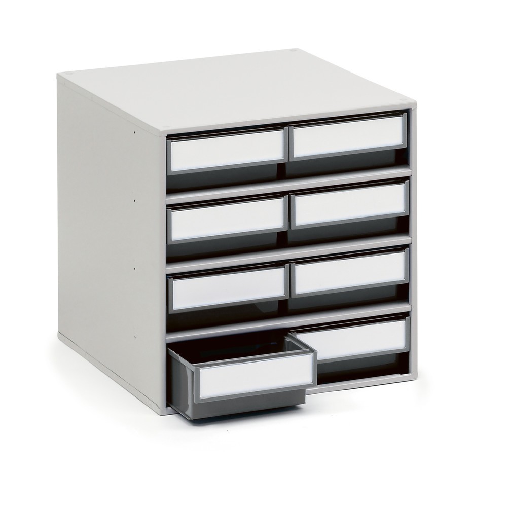 Produktabbildung Nr. 1: Système de rangement à tiroirs, 8 tiroirs, profondeur 400 mm, gris anthracite