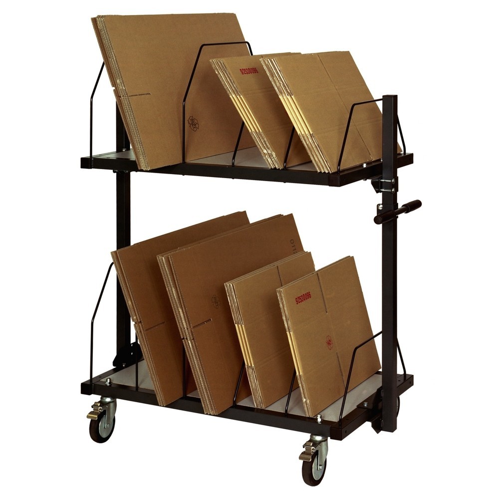 Produktabbildung Nr. 3: Étagère à cartonnages avec arceaux coulissants, 2 niveaux, HxlxP 1 260 x 1 015 x 600 mm
