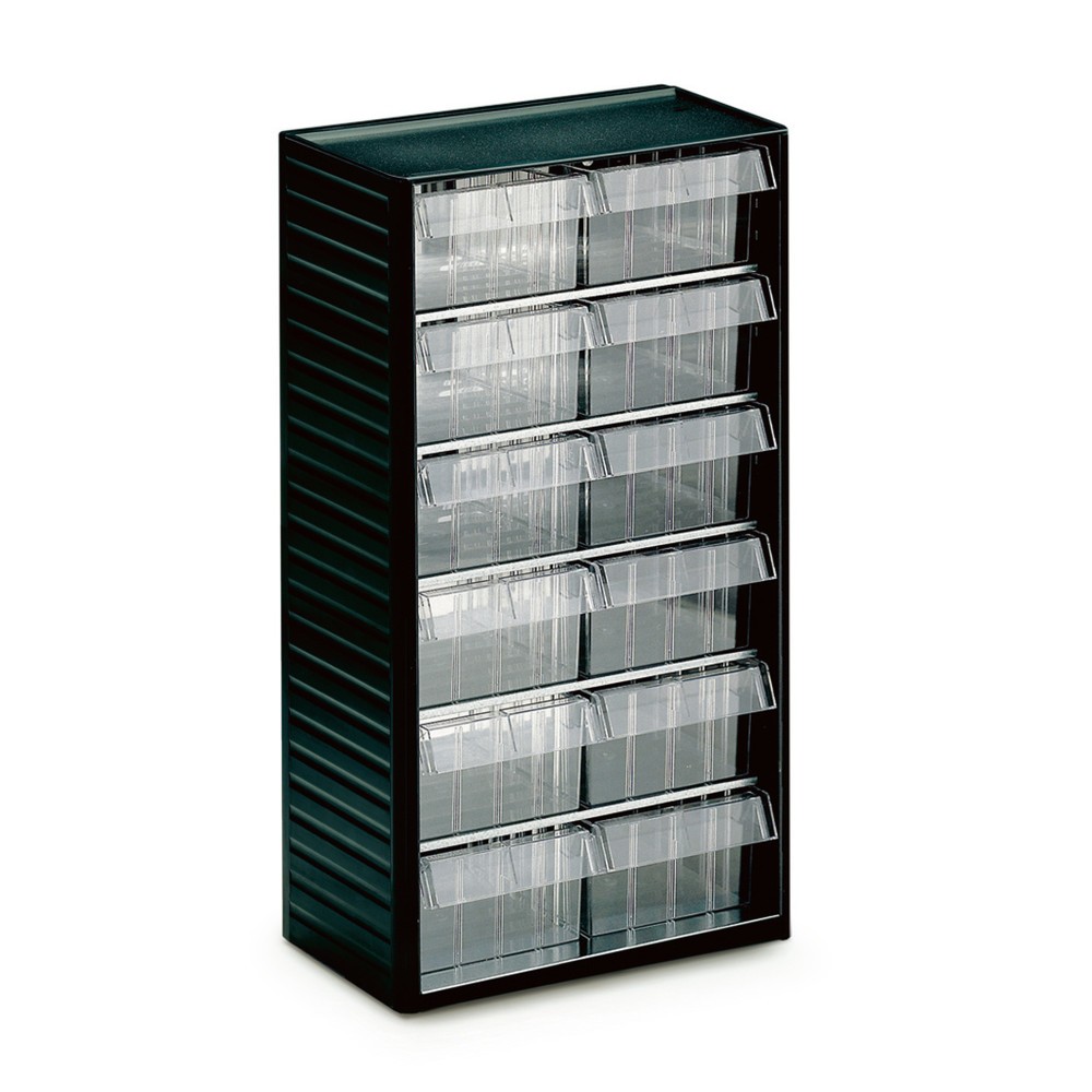 Illustration du produit: Système de rangement pour petites pièces Premium, hauteur 550 mm, 12 tiroirs