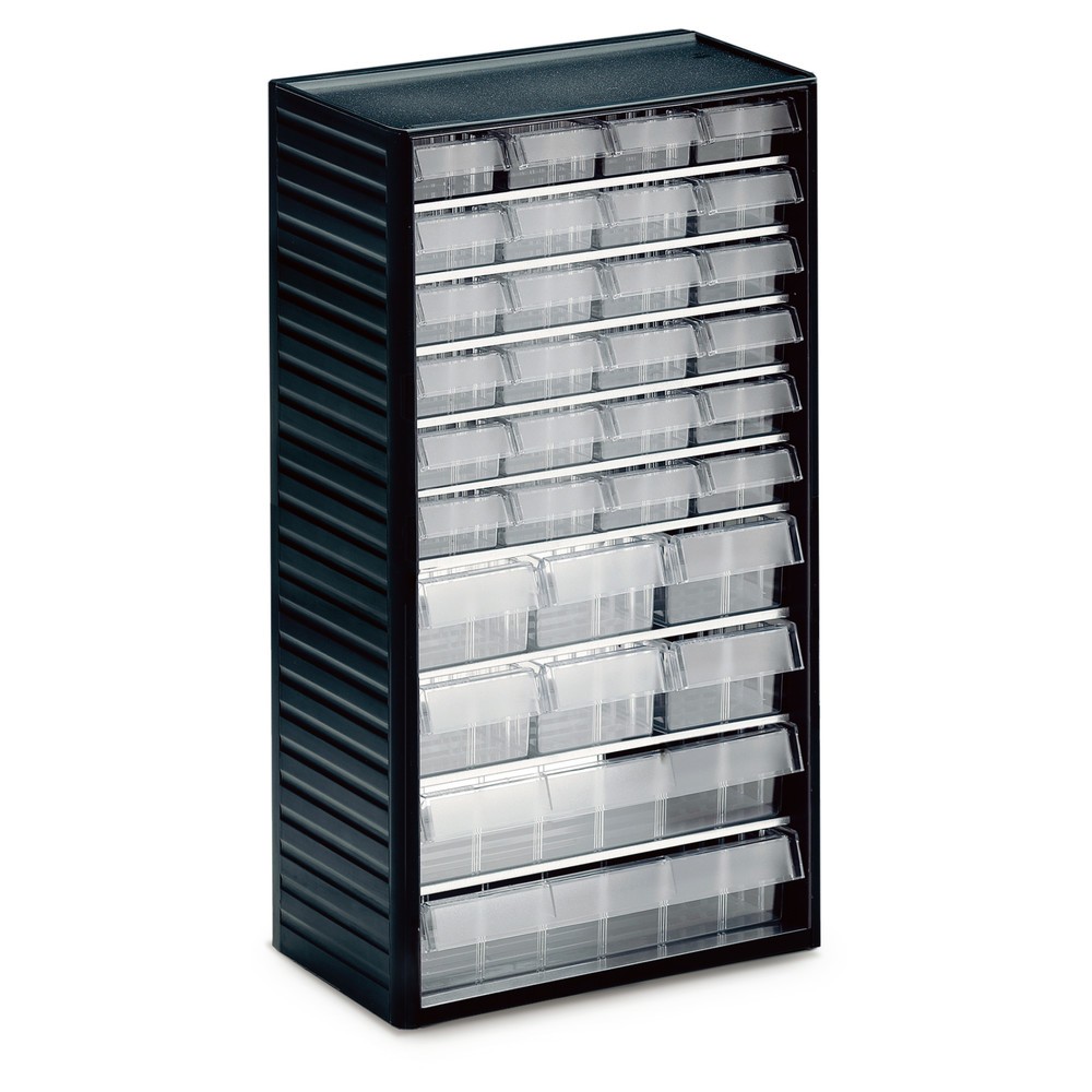 Illustration du produit: Système de rangement pour petites pièces Premium, hauteur 550 mm, 32 tiroirs