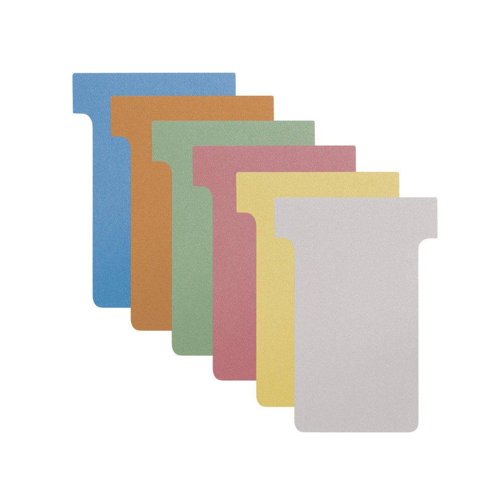 Illustration du produit: T-Card, vierge, moyenne, jaune, 100 pièces/unité de vente