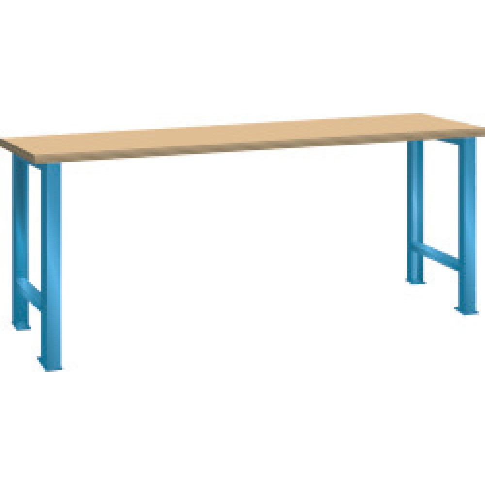 Illustration du produit: Table d'établi LISTA, HxlxP 840 x 2 000 x 750 mm, capacité de charge 360 kg, bleu clair