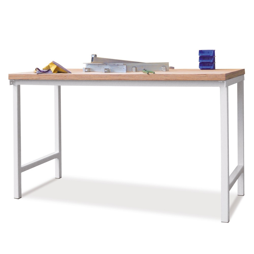 Illustration du produit: Table d’établi PAVOY, H x l x P 900 x 2 000 x 700 mm, bleu gentiane