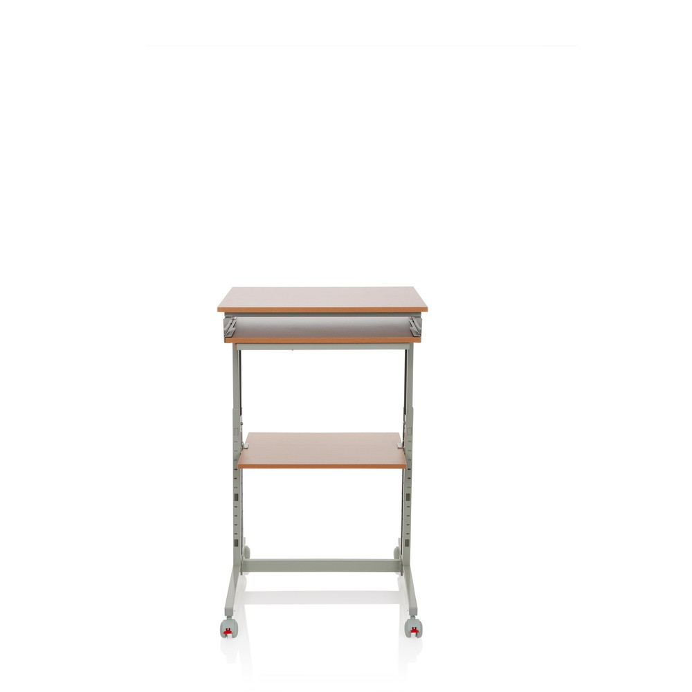 Illustration du produit: Table d'ordinateur / bureau hjh OFFICE WORKSTATION, gris / hêtre