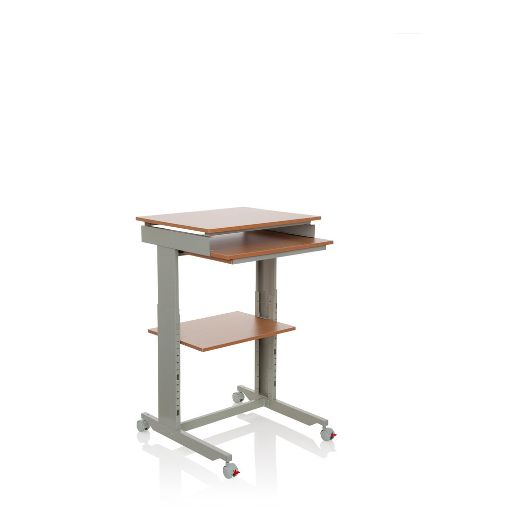 Produktabbildung Nr. 6: Table d'ordinateur / bureau hjh OFFICE WORKSTATION, gris / hêtre