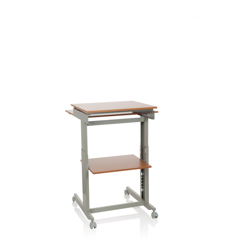 Produktabbildung Nr. 10: Table d'ordinateur / bureau hjh OFFICE WORKSTATION, gris / hêtre