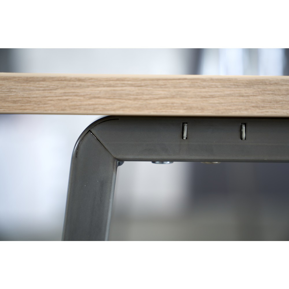 Produktabbildung Nr. 4: Table de conférence Hammerbacher Meeting Point, HxlxP 1 042 x 1 750 x 680 mm, chêne cendré