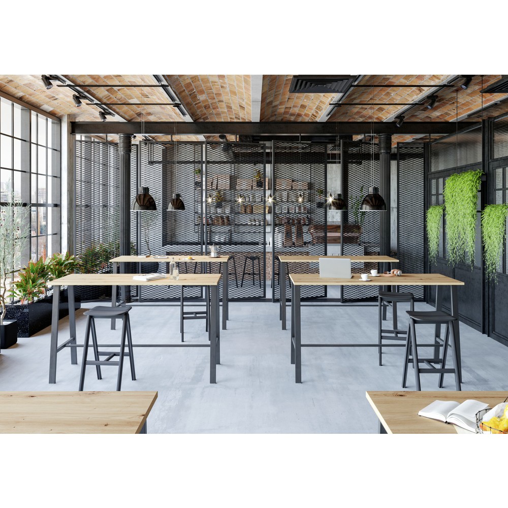Produktabbildung Nr. 6: Table de conférence Hammerbacher Meeting Point, HxlxP 1 042 x 1 750 x 680 mm, chêne cendré