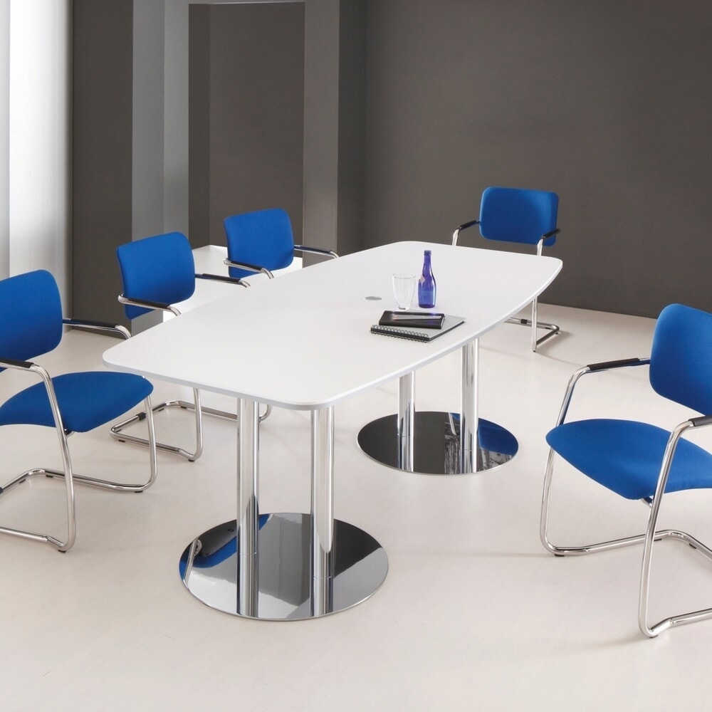 Produktabbildung Nr. 1: Table de conférence Meeting, lxP 2 200 x 1 050 mm, blanc