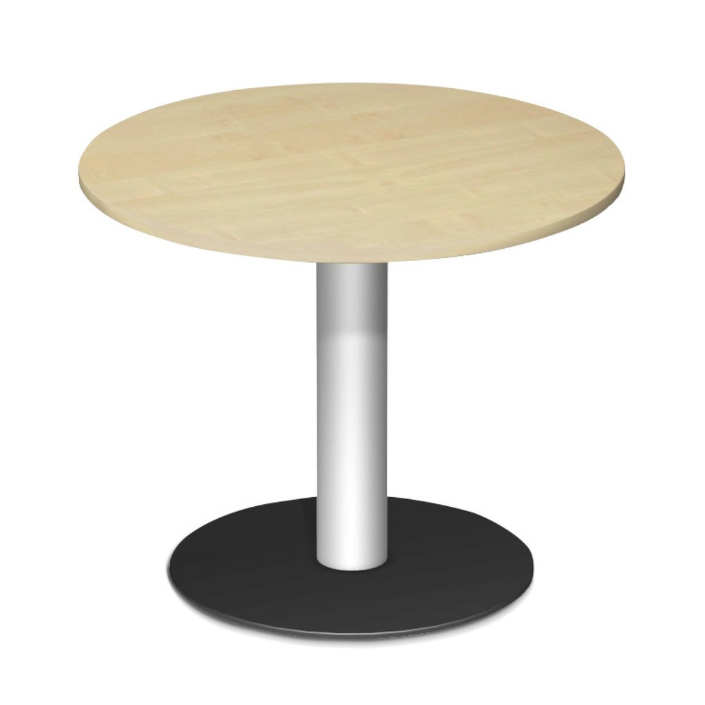 Illustration du produit: Table de conférence ronde avec pied à base ronde, Ø x H 900 x 720 mm, érable