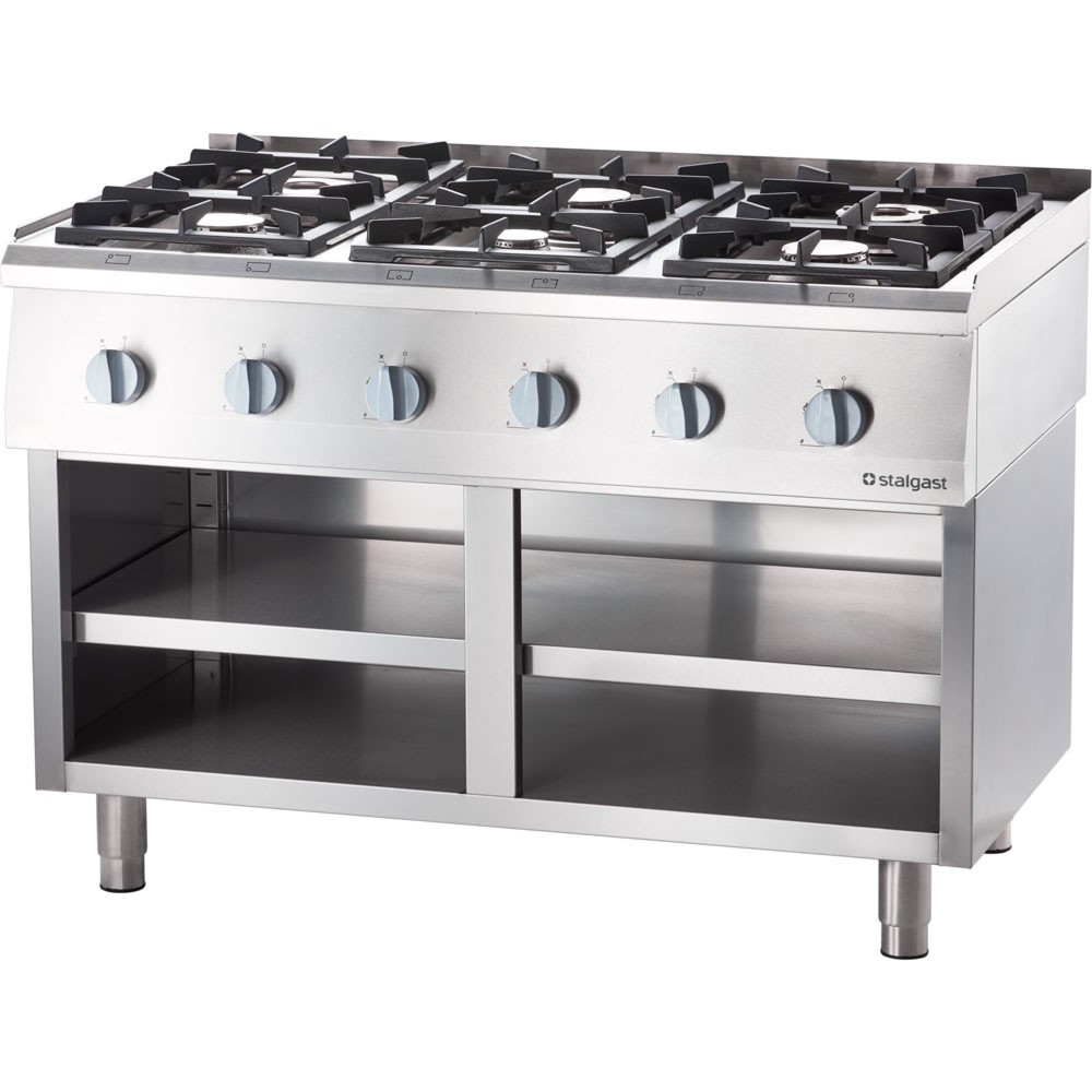 Produktabbildung Nr. 2: Table de cuisson gaz Stalgast avec 6 feux (3,5 + 3x5 + 2x7) à poser, Série 700ND