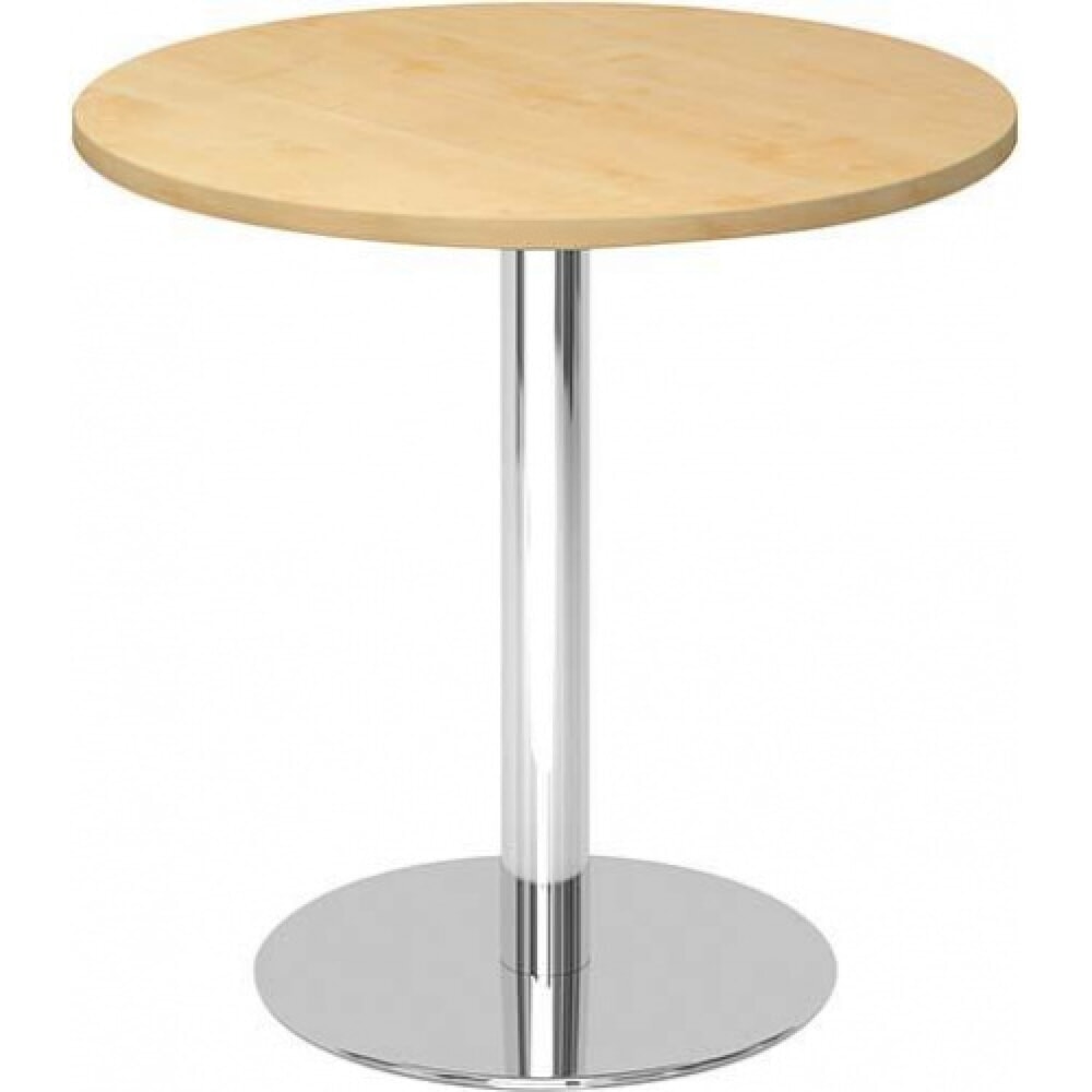 Illustration du produit: Table de réunion, bâti chromé, Ø 800 mm, érable
