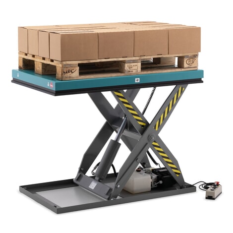 N° de l'image du produit 4 : Table élévatrice à ciseaux Ameise®, ciseaux simples, capacité de charge 1&nbsp;000 kg, plate-forme de 1&nbsp;300 x 800 mm