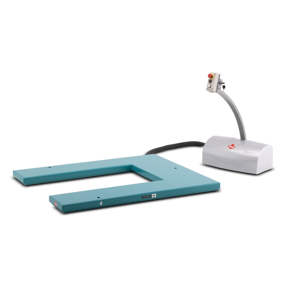 N° de l'image du produit 5 : Table élévatrice à ciseaux plats Ameise®, en U, capacité de charge de 1 000 kg
