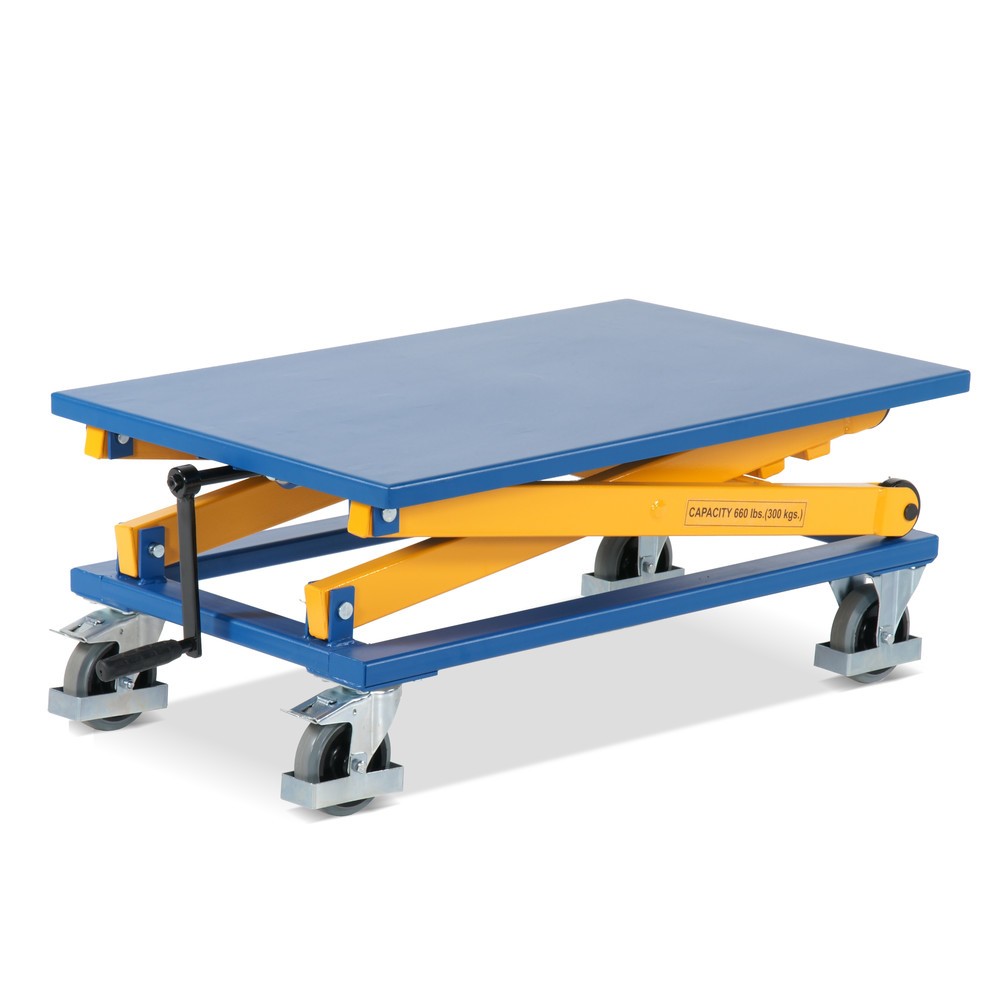 Produktabbildung Nr. 3: Table élévatrice à ciseaux avec manivelle, TK 300 kg, plate-forme de 1 150 x 750 mm
