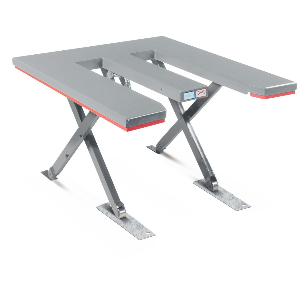 Produktabbildung Nr. 3: Table élévatrice à ciseaux plats FLEXLIFT, en forme de E, capacité de charge 600 kg, plate-forme de 1 350 x 1 150 mm, 230 V