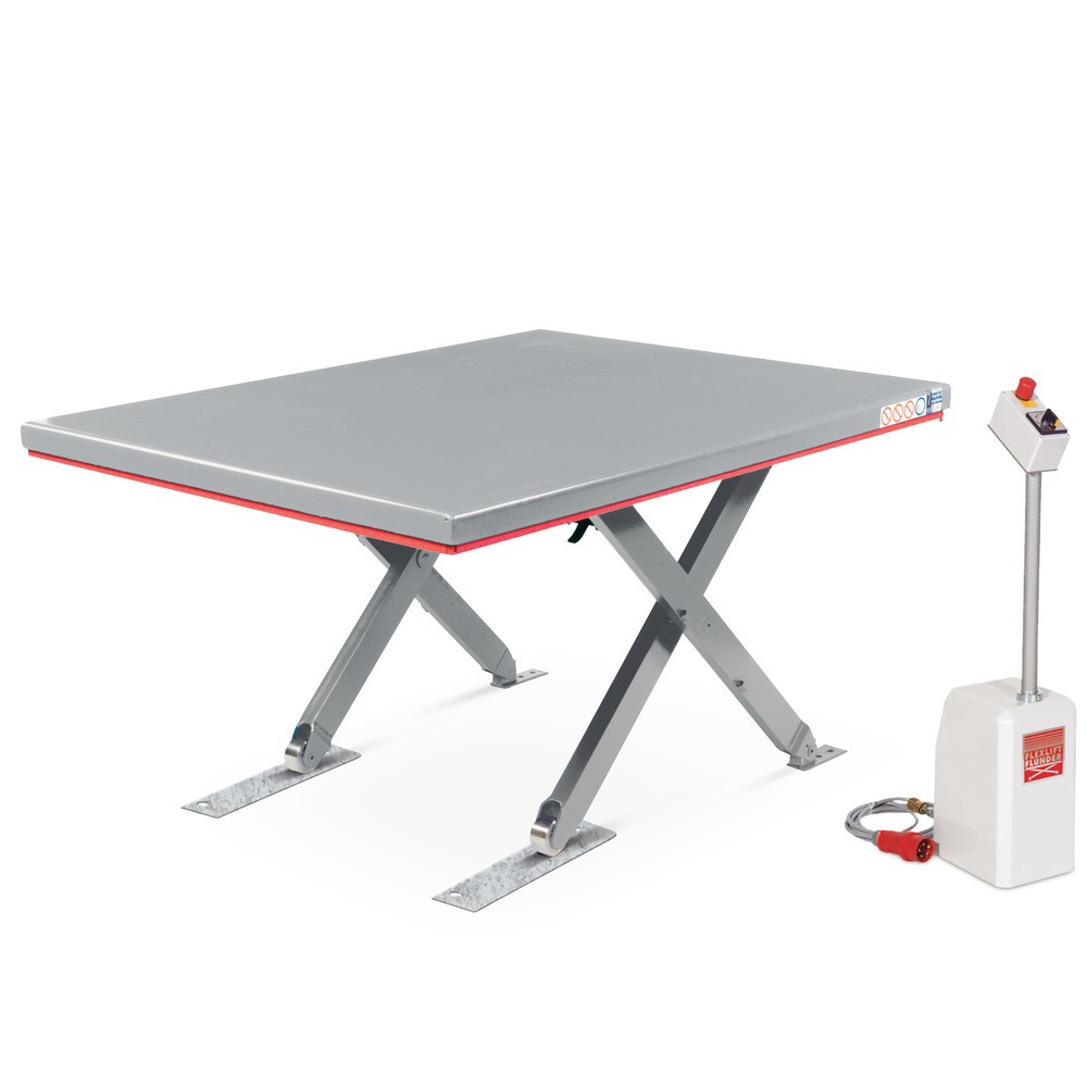 Produktabbildung Nr. 3: Table élévatrice à ciseaux plats FLEXLIFT, structure fermée, capacité de charge 600 kg, plate-forme de 1 400 x 900 mm, 400 V