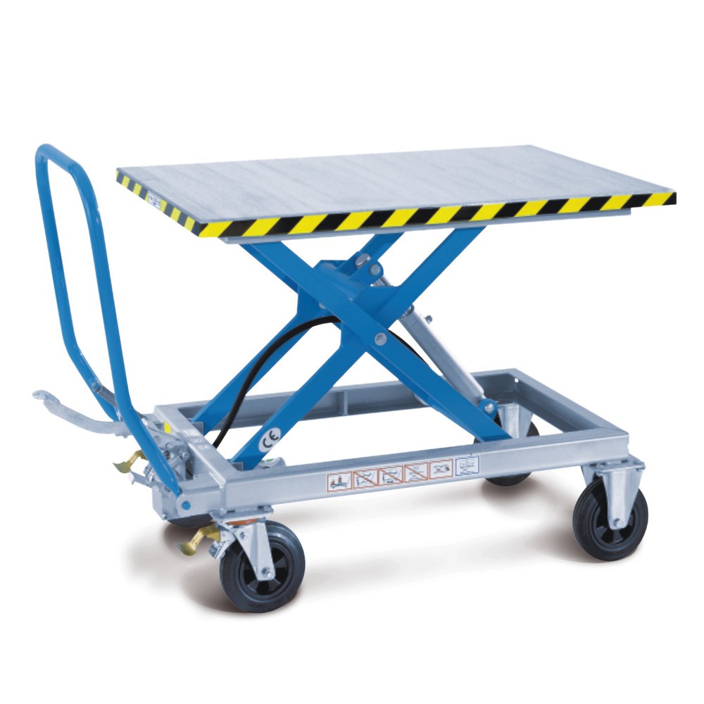 Illustration du produit: Chariot à table élévatrice à ciseaux, capacité de charge 1 000 kg, 1 190 x 740 mm