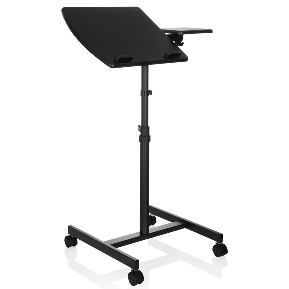 Illustration du produit: Table haute/support pour ordinateur portable hjh OFFICE avec roulettes VM-SL, noir