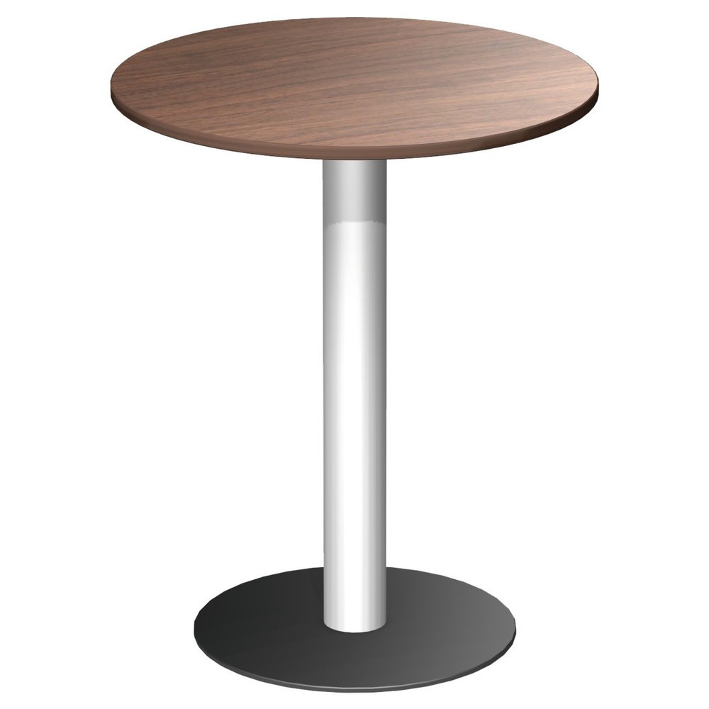 Illustration du produit: Table sur colonne avec pied à base ronde, Ø x H 900 x 1 100 mm, gris clair