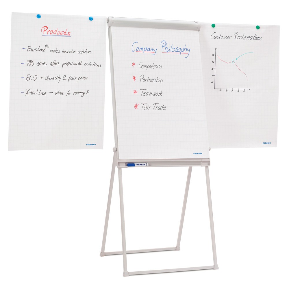 Illustration du produit: Tableau à feuilles Premium, avec pied + bras latéraux