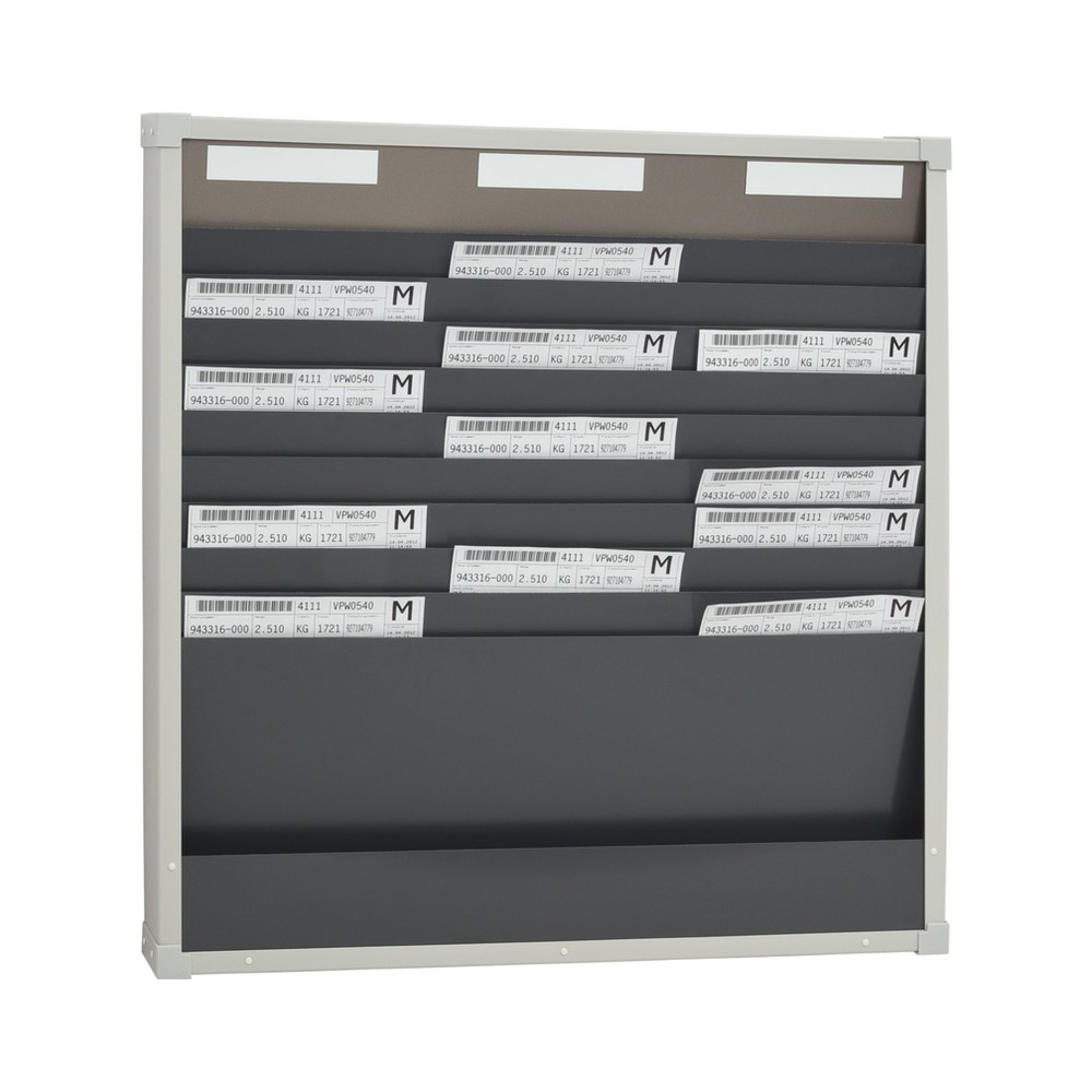 Illustration du produit: Tableau de tri de cartes, 3 rangées, 10 compartiments pour chacune, H x l 750 x 720 mm