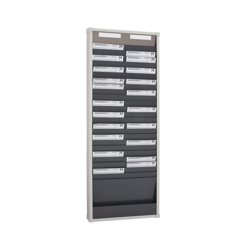 Illustration du produit: Tableau de tri de cartes, 2 rangées, 25 compartiments pour chacune, H x l 1 350 x 490 mm