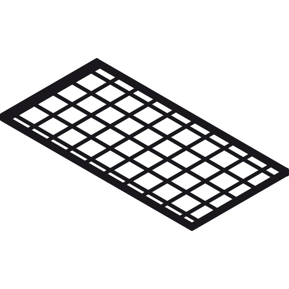 Illustration du produit: Tablette de rayonnage en caillebotis grille, l 1 000 x P 500 mm, galvanisée