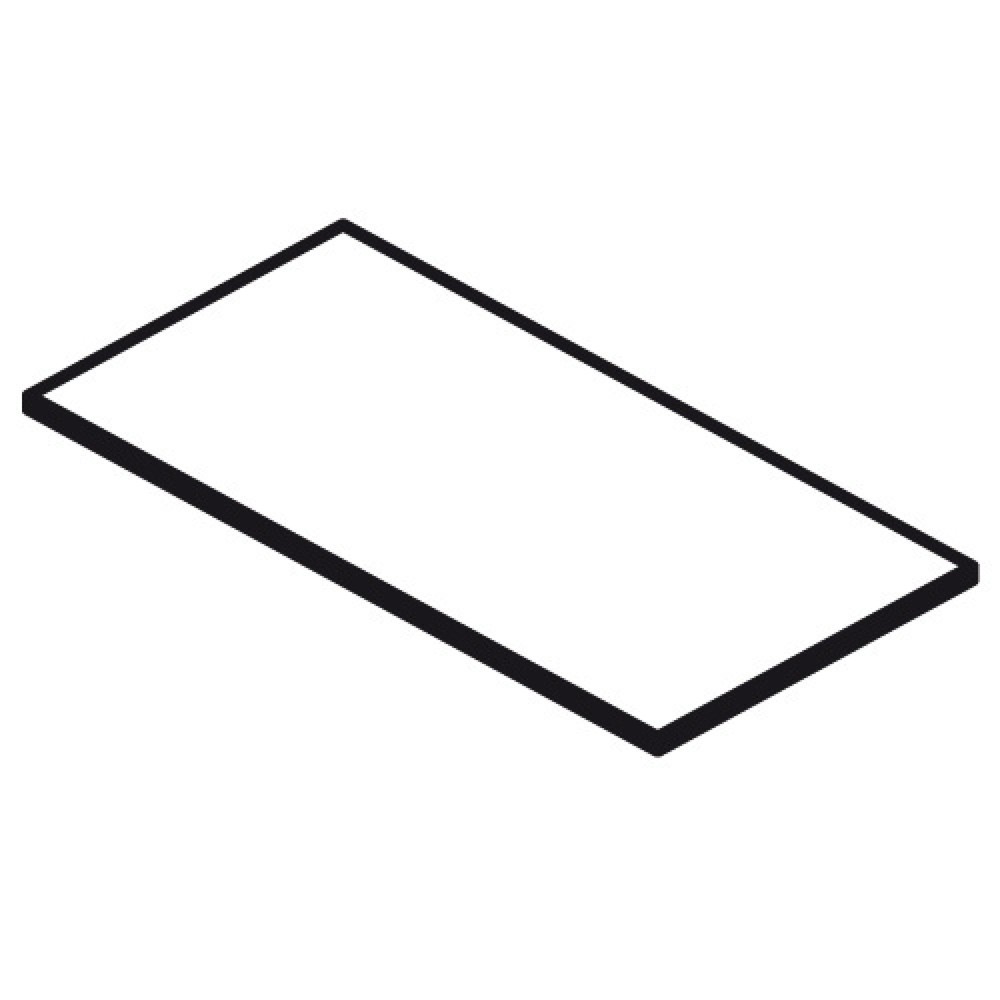 Illustration du produit: Tablette pour conteneur à casiers, matériau à base de bois, lxP 1 200 x 830 mm
