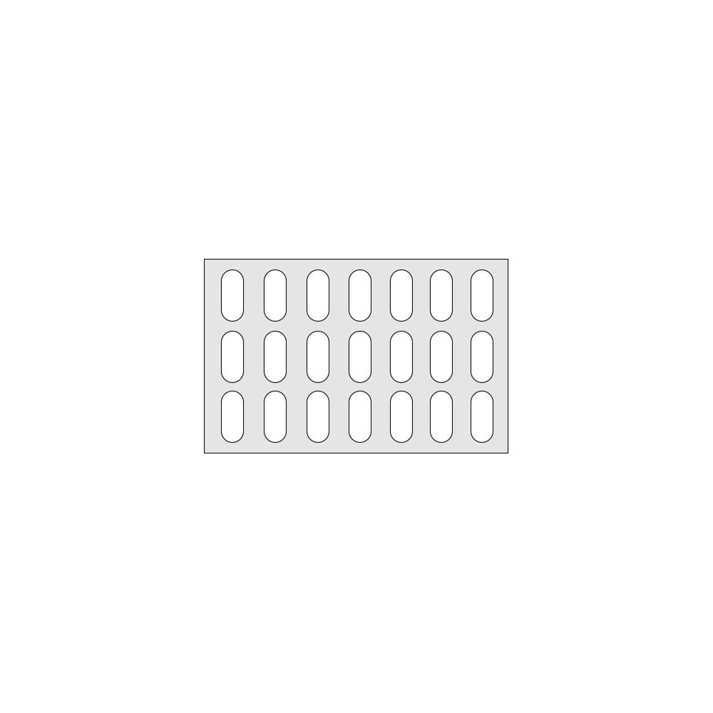 Illustration du produit: Tablette pour Plateau intermédiaire en aluminium, calandre en Plastique, LxP 750 x 480 mm