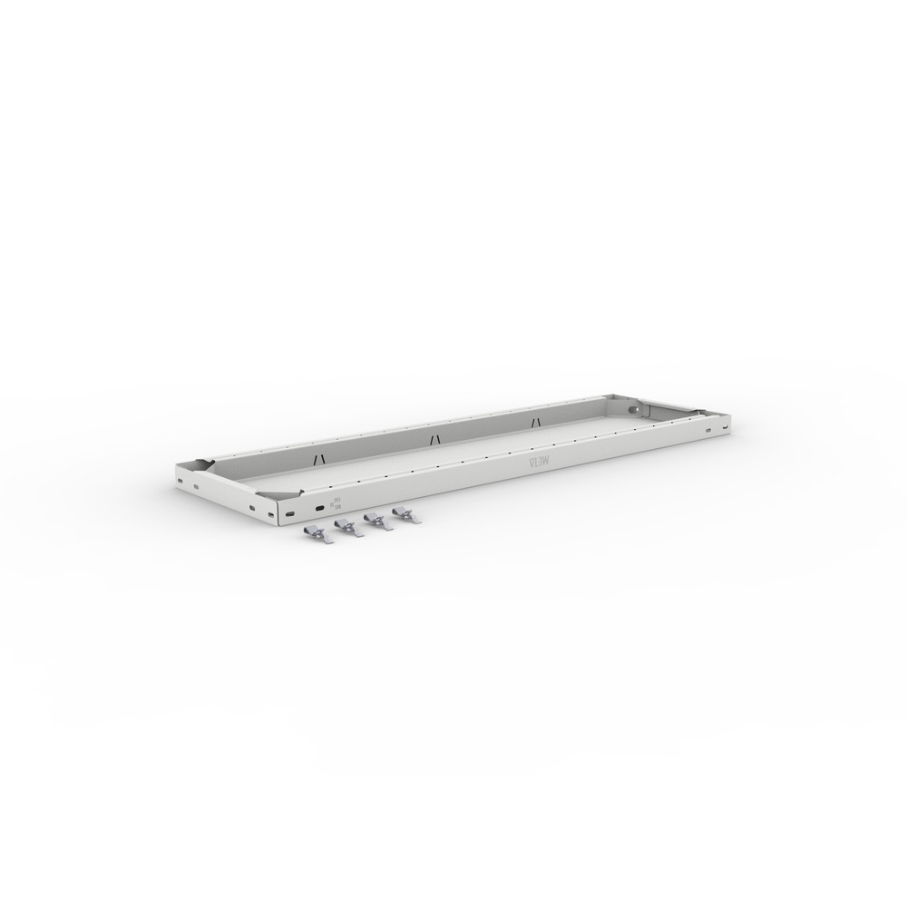 Illustration du produit: Tablette pour rayonnage à tablettes META système enfichable, FL, 150 kg, gris clair, l x P 1 000 x 300 mm