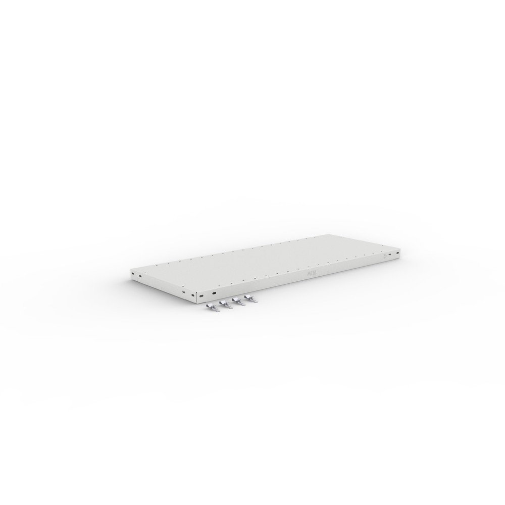 Illustration du produit: Tablette pour rayonnage à tablettes META système enfichable, FL, 150 kg, gris clair, l x P 1 000 x 400 mm