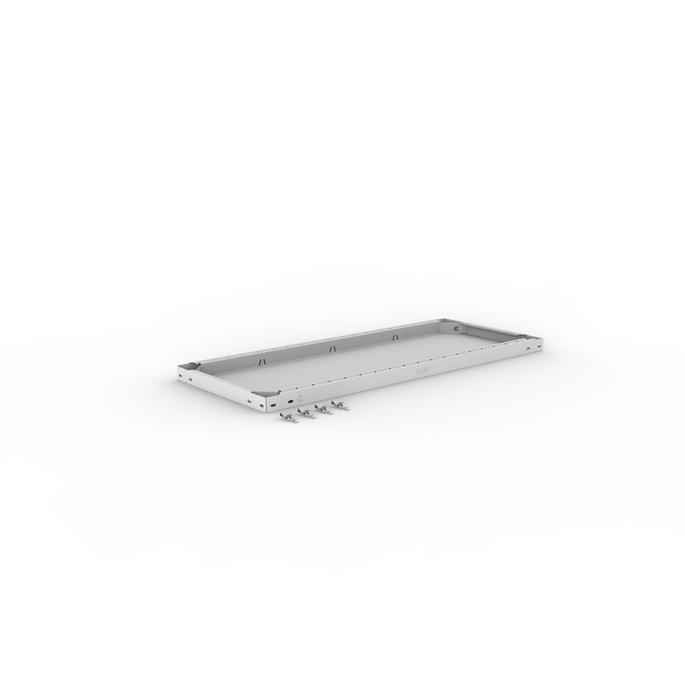 Produktabbildung Nr. 2: Tablette pour rayonnage à tablettes META système enfichable, FL, 150 kg, gris clair, l x P 1 000 x 400 mm